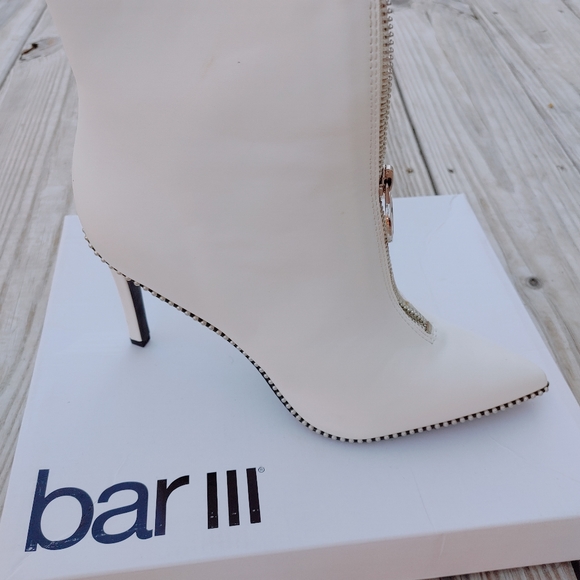 White Boots 3" Heel (booties) - Picture 4 of 4